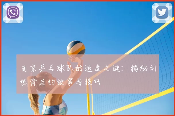 南京乒乓球队的速度之谜：揭秘训练背后的故事与技巧
