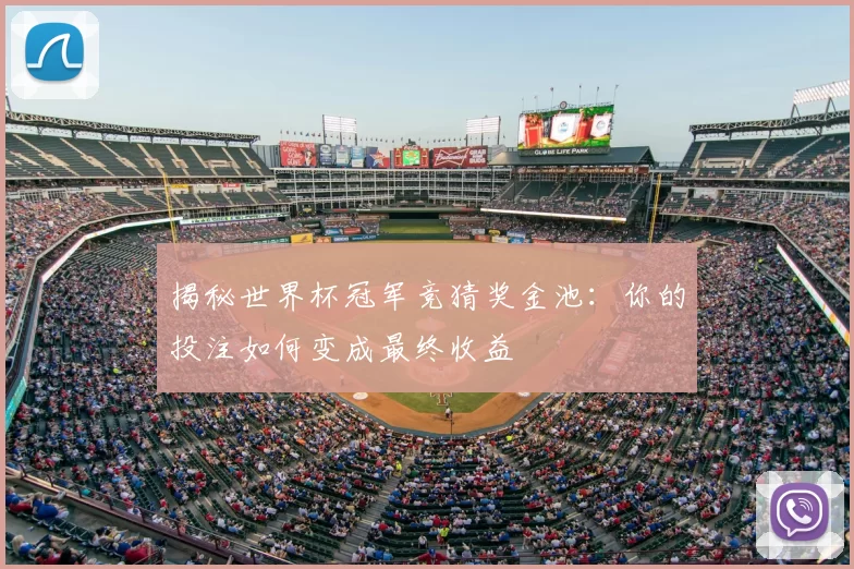 揭秘世界杯冠军竞猜奖金池:你的投注如何变成最终收益